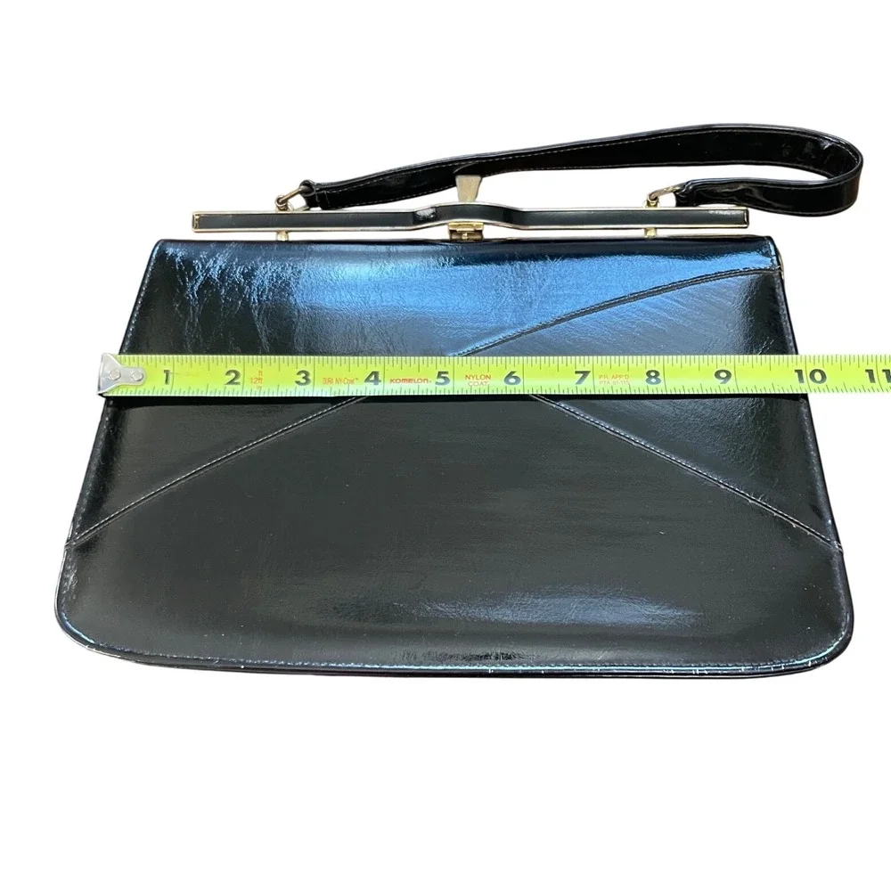 NATURALIZER Vintage 60s Elegant‎ Black Daytime Pocketbook Handbag Model 36388